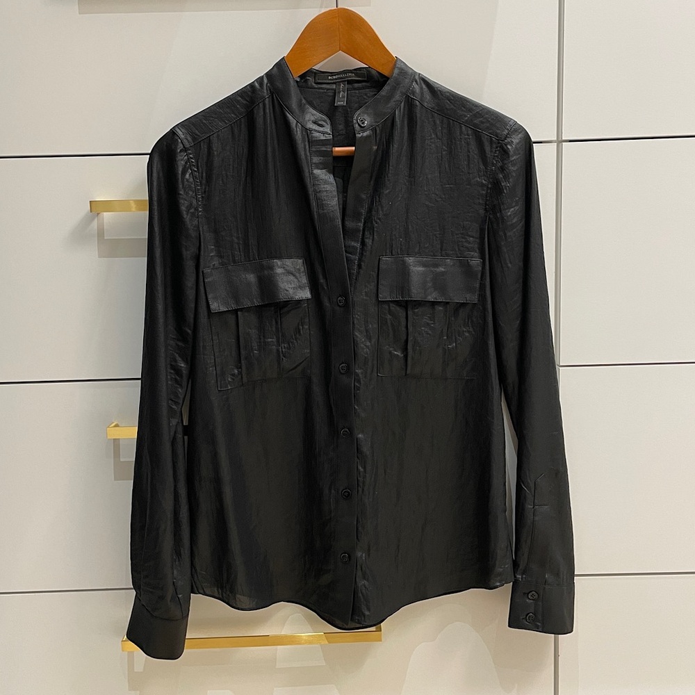 BCBG Gunmetal Blouse